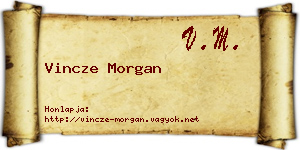 Vincze Morgan névjegykártya